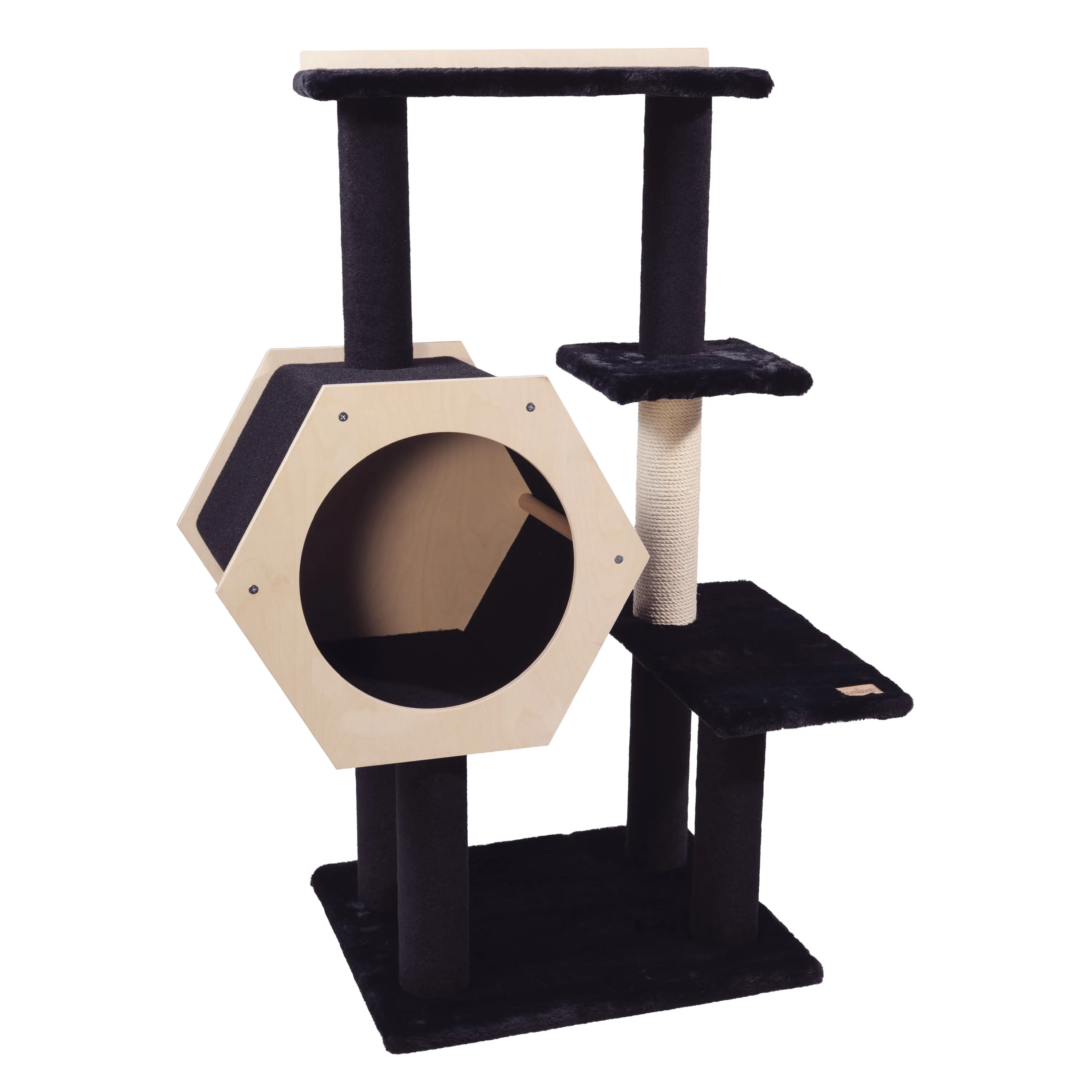 Hexagon House 4-Level Cat Tree, photo 3